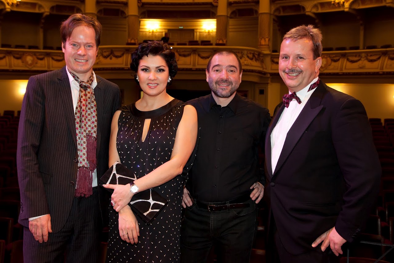 with Anna Netrebko, Axel Frech and Claudio Vandelli - Jan Vogler USA